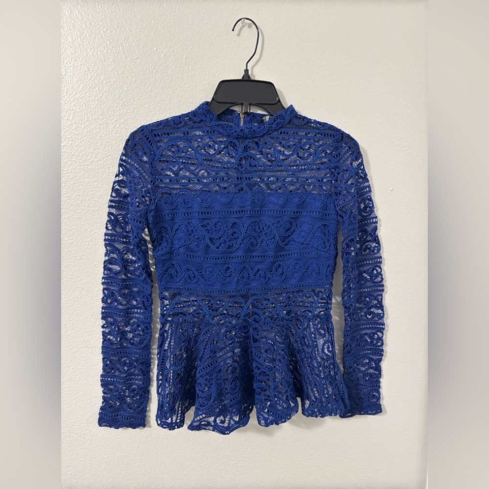 Blue Love University Top